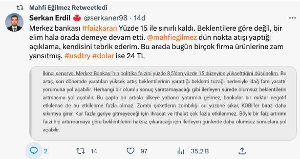 Merkez Bankası'nın faiz kararına ünlü ekonomistlerden ilk tepki: Özgür Demirtaş, Mustafa Sönmez.... 8
